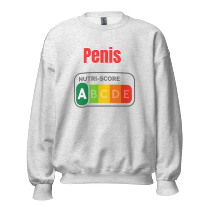 Penis Nutriscore A - Lustiger Unisex - Sweatshirt