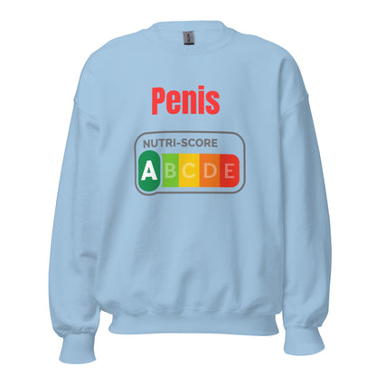 Penis Nutriscore A - Lustiger Unisex - Sweatshirt