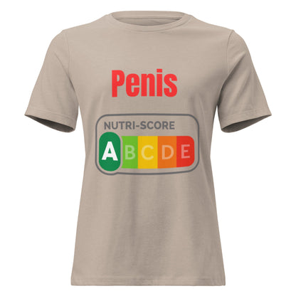 Penis Nutriscore A - Lustiges Damen T-Shirt