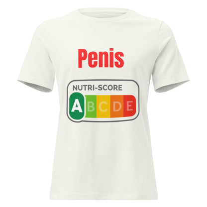 Penis Nutriscore A - Lustiges Damen T-Shirt