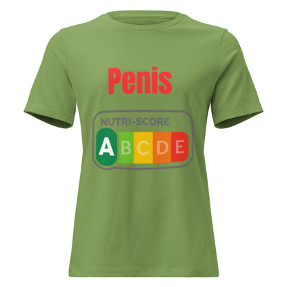 Penis Nutriscore A - Lustiges Damen T-Shirt