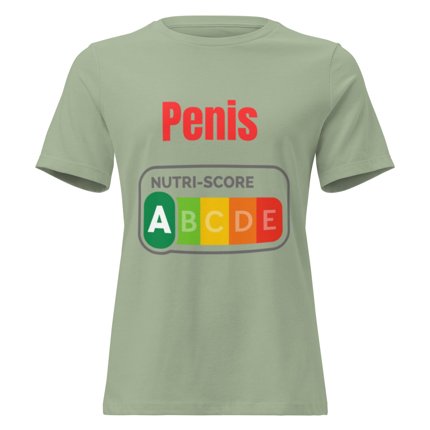 Penis Nutriscore A - Lustiges Damen T-Shirt