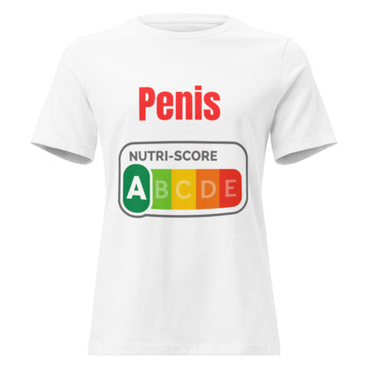 Penis Nutriscore A - Lustiges Damen T-Shirt