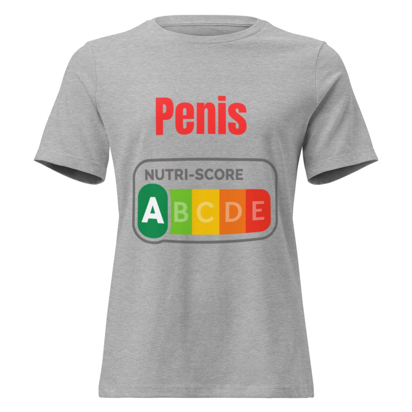 Penis Nutriscore A - Lustiges Damen T-Shirt