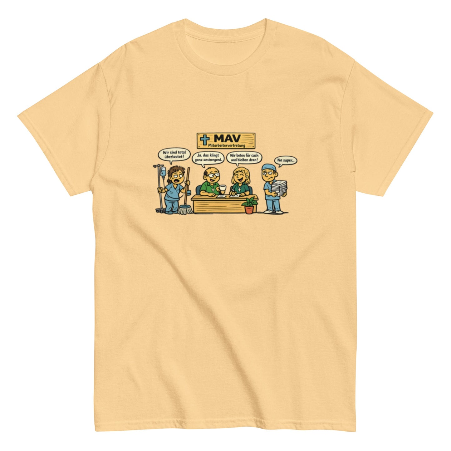 PFLEGE MAV HUMORVOLL - Lustiges Herren T-Shirt - SprücheKüche - Druckfrisch & frech