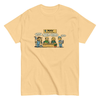 PFLEGE MAV HUMORVOLL - Lustiges Herren T-Shirt - SprücheKüche - Druckfrisch & frech