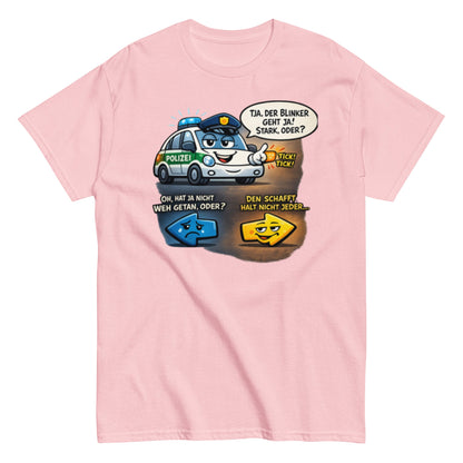 Lustiges Polizei Blinker Unisex T-Shirt - SprücheKüche - Druckfrisch & frech
