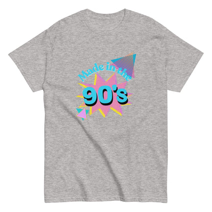 Retro 90s T-Shirt Design – „Made in the 90’s“, Retro - Shirt, Herren, Frauen, Unisex T-Shirt - SprücheKüche - Druckfrisch & frech