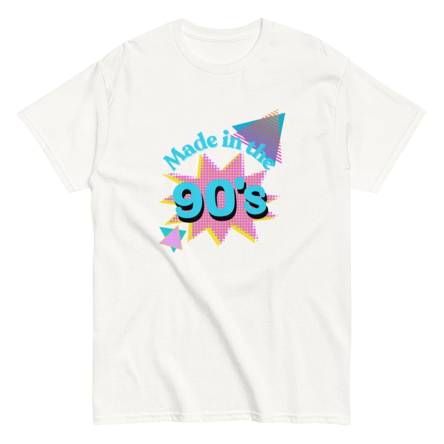 Retro 90s T-Shirt Design – „Made in the 90’s“, Retro - Shirt, Herren, Frauen, Unisex T-Shirt - SprücheKüche - Druckfrisch & frech