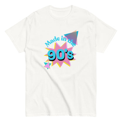 Retro 90s T-Shirt Design – „Made in the 90’s“, Retro - Shirt, Herren, Frauen, Unisex T-Shirt - SprücheKüche - Druckfrisch & frech