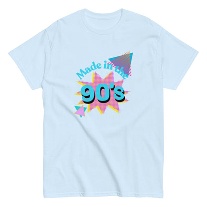 Retro 90s T-Shirt Design – „Made in the 90’s“, Retro - Shirt, Herren, Frauen, Unisex T-Shirt - SprücheKüche - Druckfrisch & frech