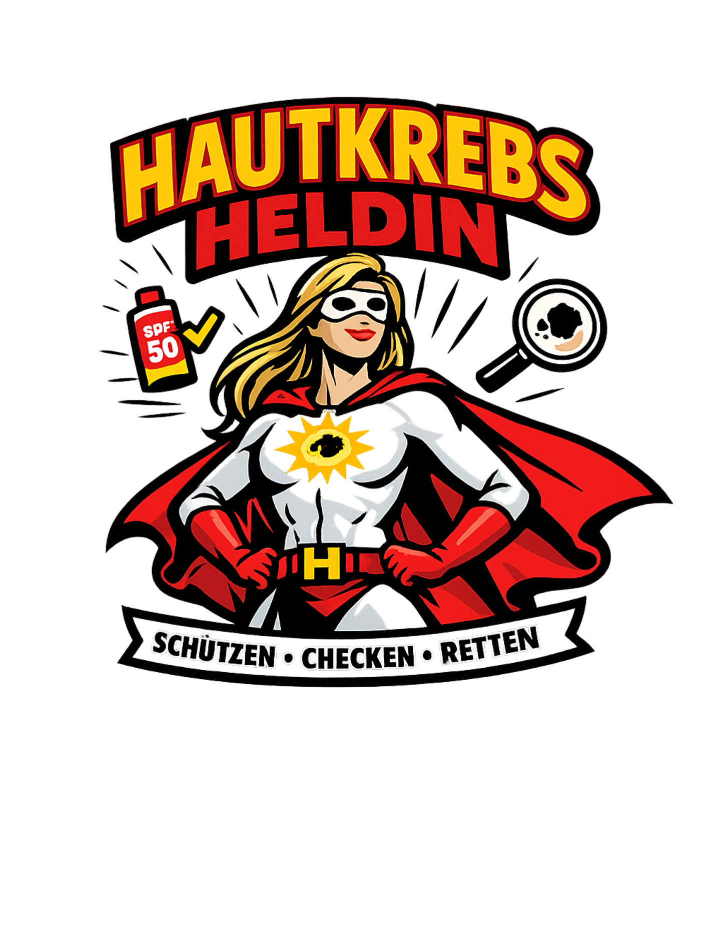 HAUTKREBS HELDIN - Statement Frauen T-Shirt