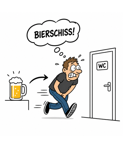 BIERSCHISS - Lustiges Bier Herren T-Shirt