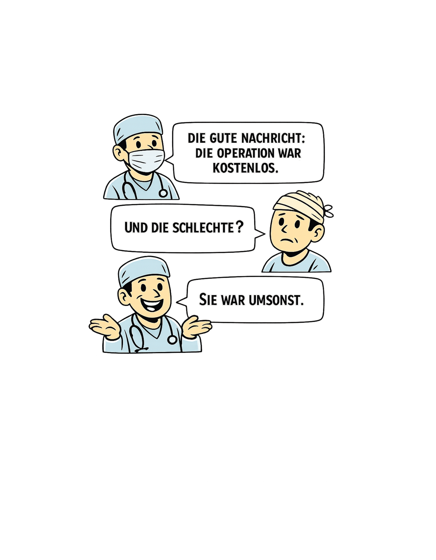 Operation Kostenlos oder Umsonst? - Lustiges Damen T-Shirt