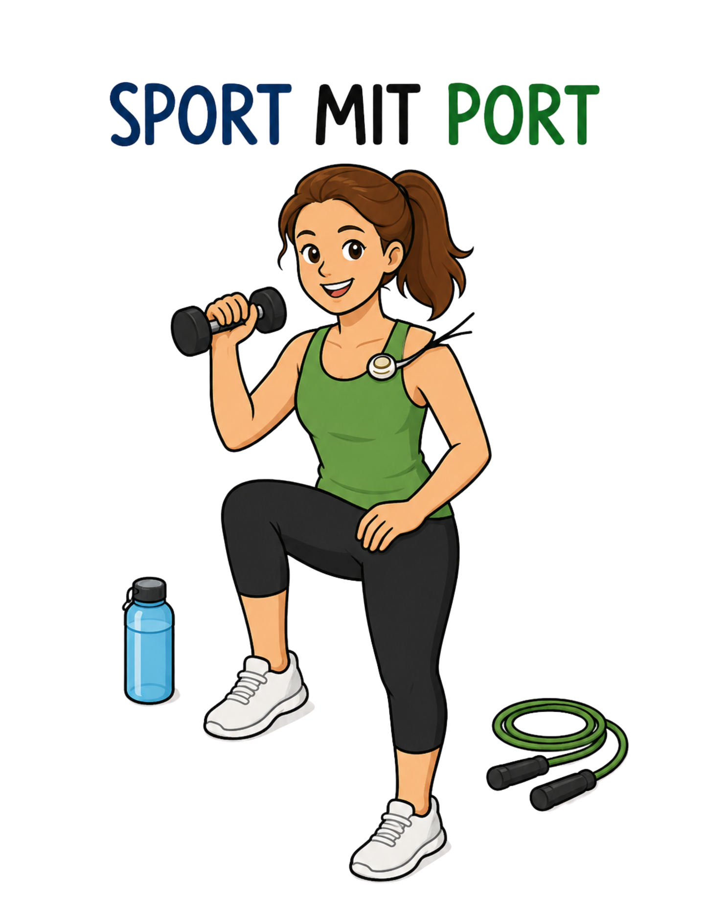SPORT MIT PORT - Statement Frauen T-Shirt