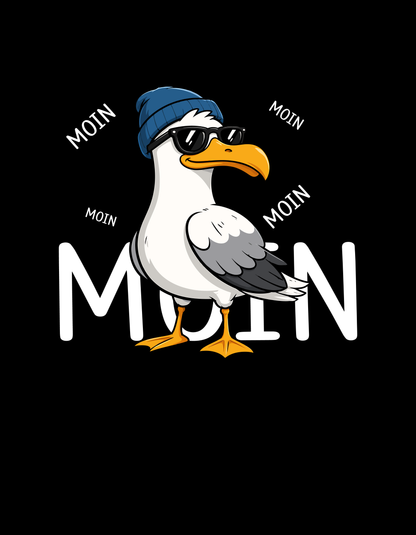 Moin an der Nordsee - Statement Unisex T-Shirt