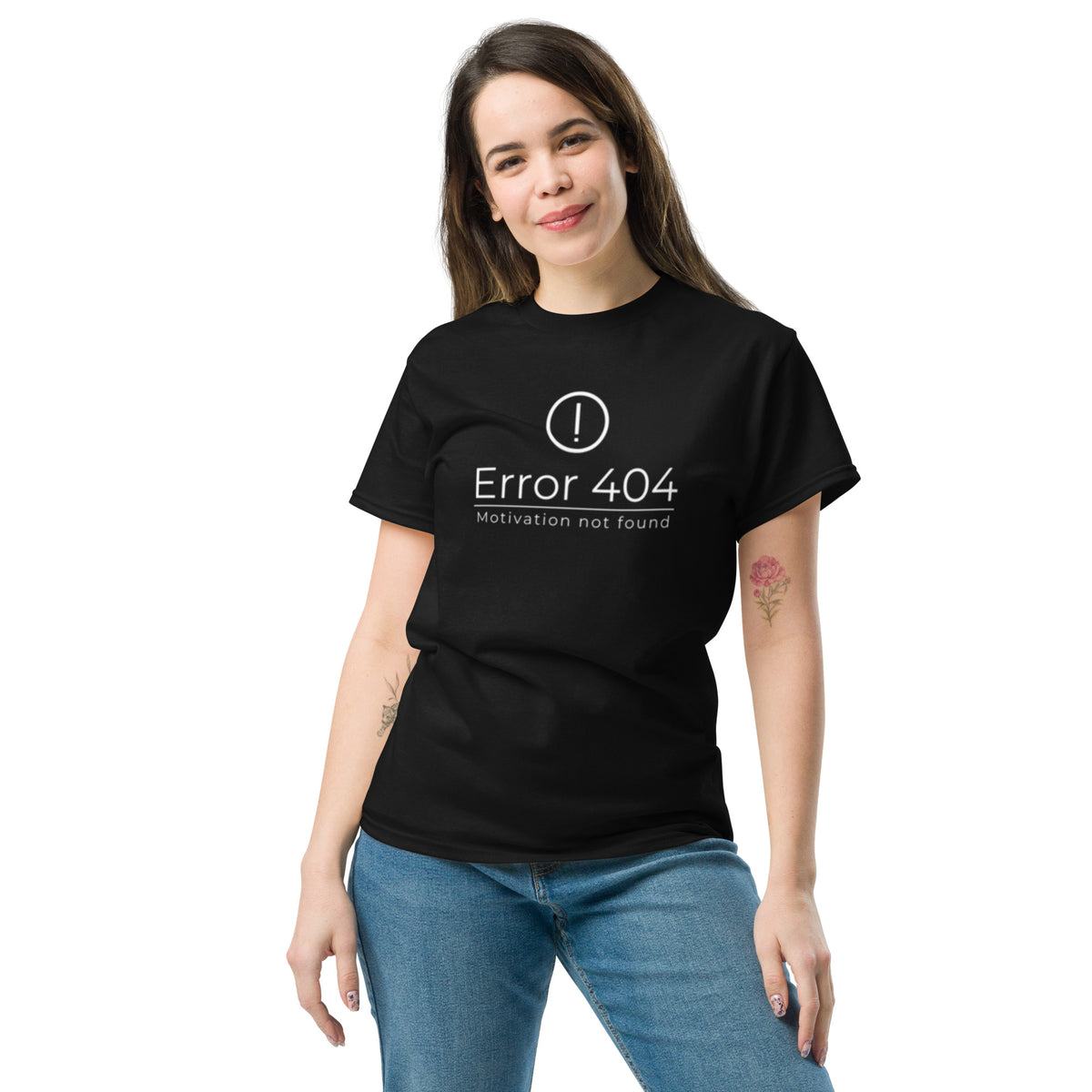 Humorvolles Motivation not found Shirt für Büro und Alltag
