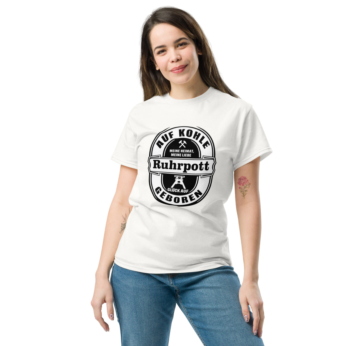 Auf Kohle geboren – Ruhrpott T-Shirt | Glück Auf | Bergbau | NRW Shirt