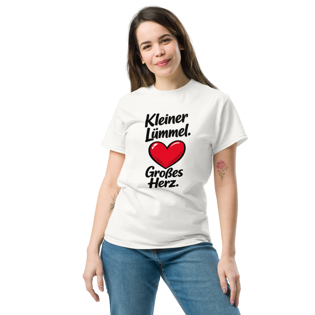 Kleiner Lümmel Großes Herz T-Shirt – Freches Statement Shirt