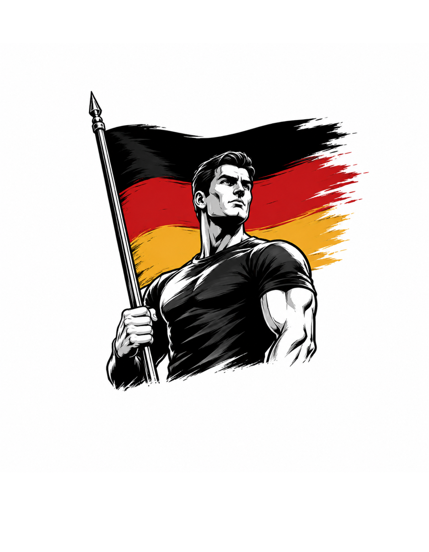 DEUTSCHER PATRIOT - Statement Herren T-Shirt