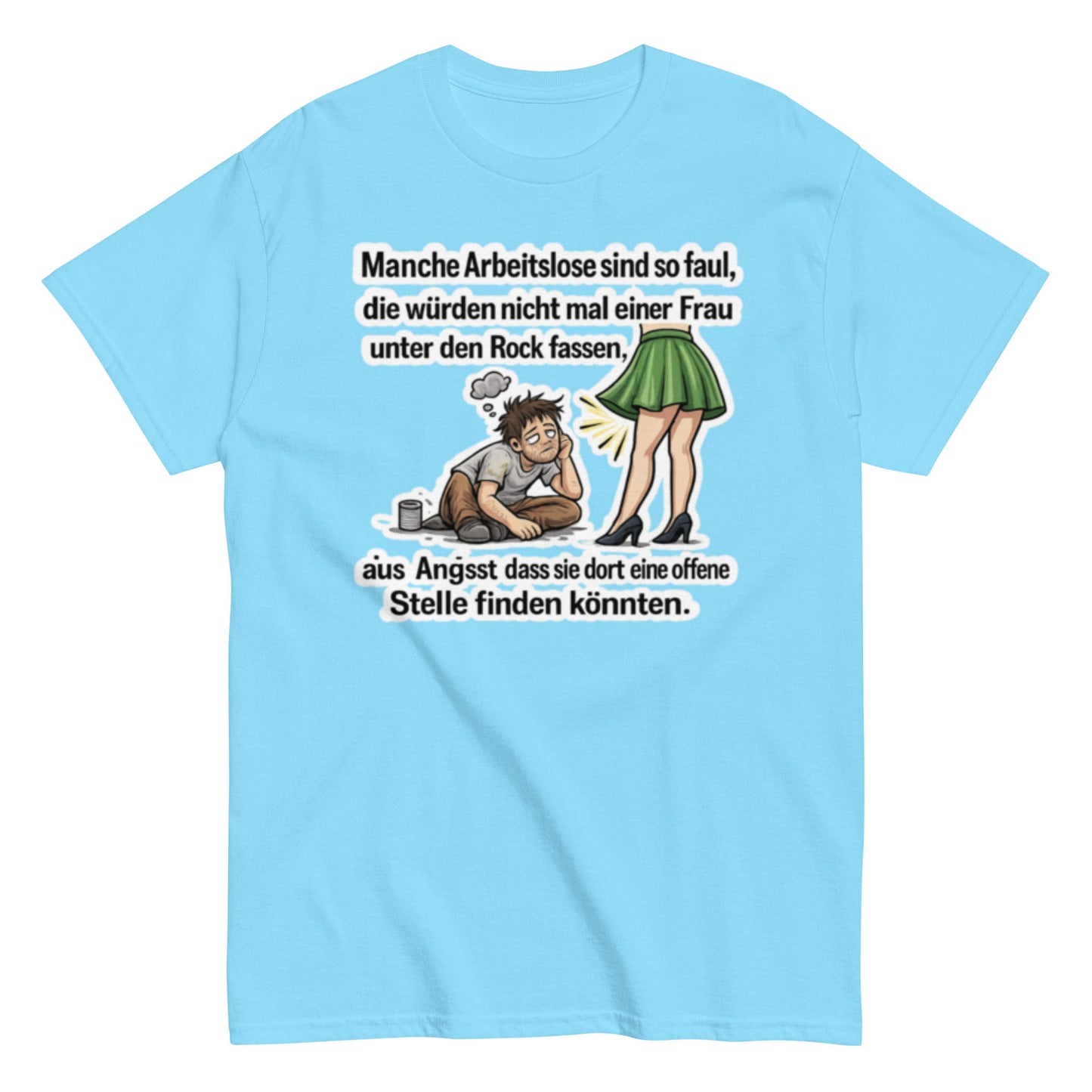 Sarkastisches Meme T-Shirt – „Offene Stelle“ Humor Shirt, Lustiges T-Shirt, Herren, Frauen, Unisex T-Shirt - SprücheKüche - Druckfrisch & frech