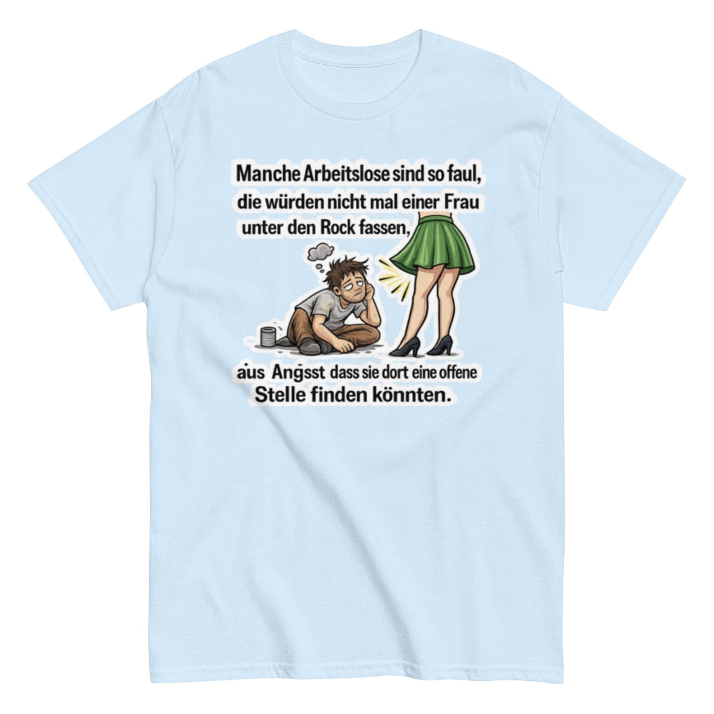 Sarkastisches Meme T-Shirt – „Offene Stelle“ Humor Shirt, Lustiges T-Shirt, Herren, Frauen, Unisex T-Shirt - SprücheKüche - Druckfrisch & frech