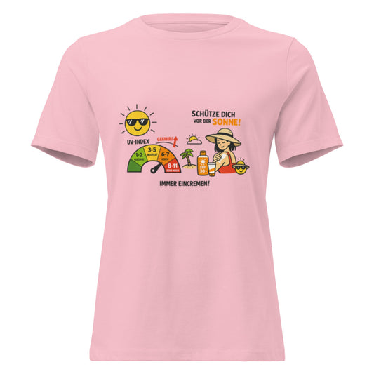 SCHÜTZE DICH VOR DER SONNE - Statement Frauen T-Shirt - SprücheKüche - Druckfrisch & frech