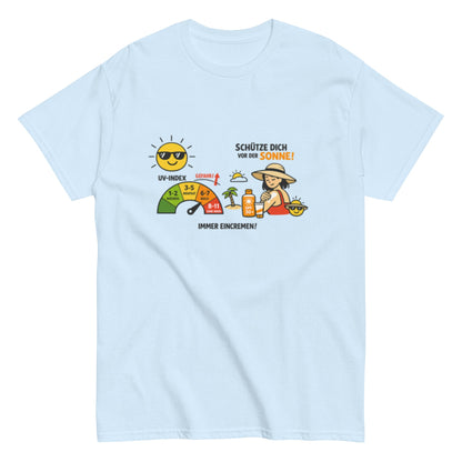 SCHÜTZE DICH VOR DER SONNE - Statement Herren T-Shirt - SprücheKüche - Druckfrisch & frech