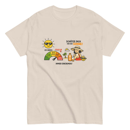 SCHÜTZE DICH VOR DER SONNE - Statement Herren T-Shirt - SprücheKüche - Druckfrisch & frech
