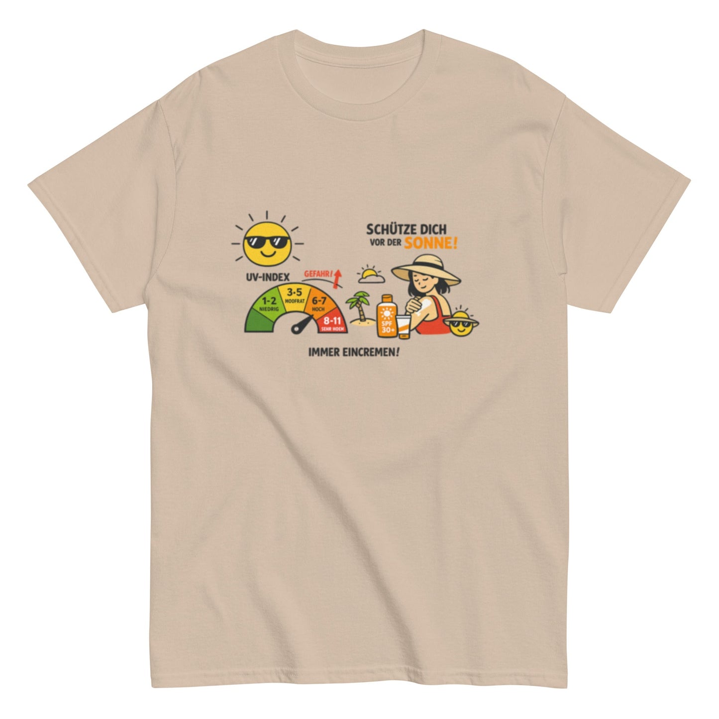 SCHÜTZE DICH VOR DER SONNE - Statement Herren T-Shirt - SprücheKüche - Druckfrisch & frech