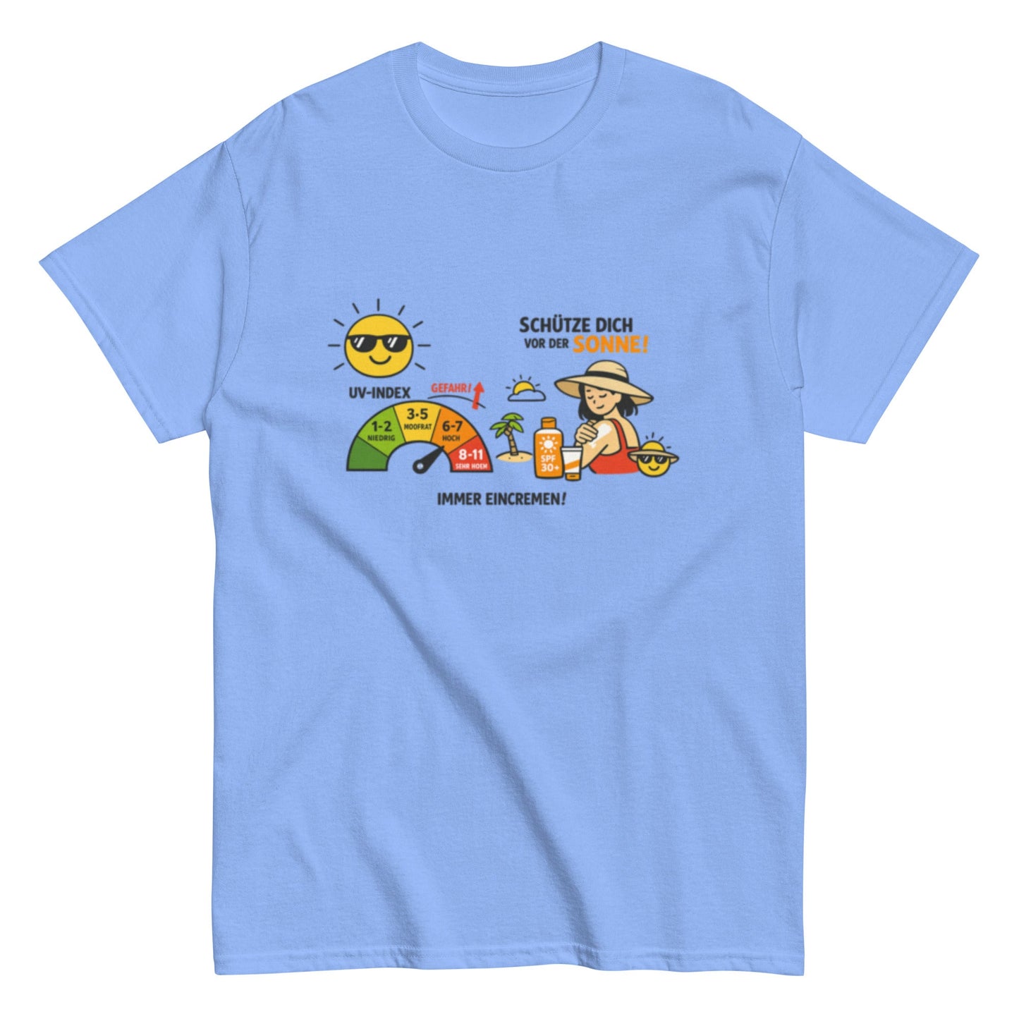 SCHÜTZE DICH VOR DER SONNE - Statement Herren T-Shirt - SprücheKüche - Druckfrisch & frech