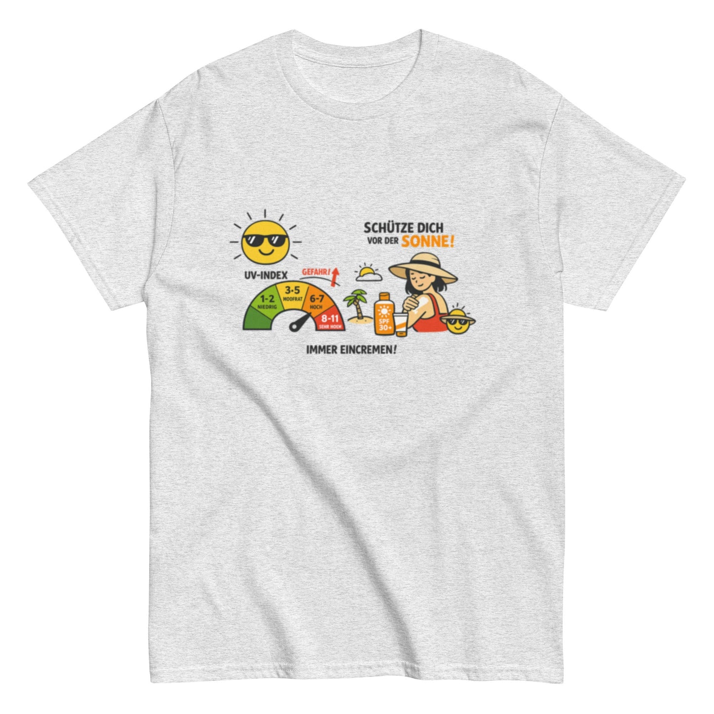 SCHÜTZE DICH VOR DER SONNE - Statement Herren T-Shirt - SprücheKüche - Druckfrisch & frech
