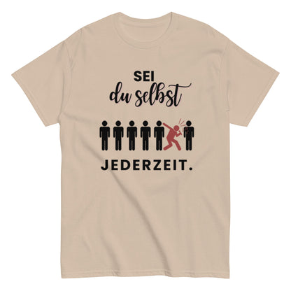 SEI DU SELBST - Statement Herren T-Shirt - SprücheKüche - Druckfrisch & frech