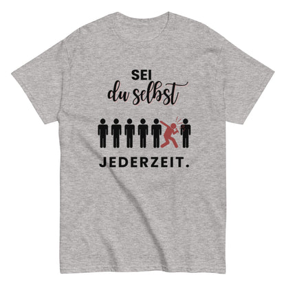 SEI DU SELBST - Statement Herren T-Shirt - SprücheKüche - Druckfrisch & frech