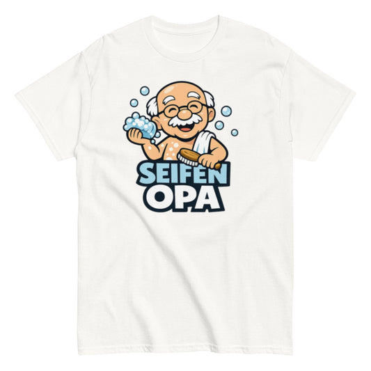 Seifen Opa Wortspiel - Lustiges Unisex T-Shirt - SprücheKüche - Druckfrisch & frech
