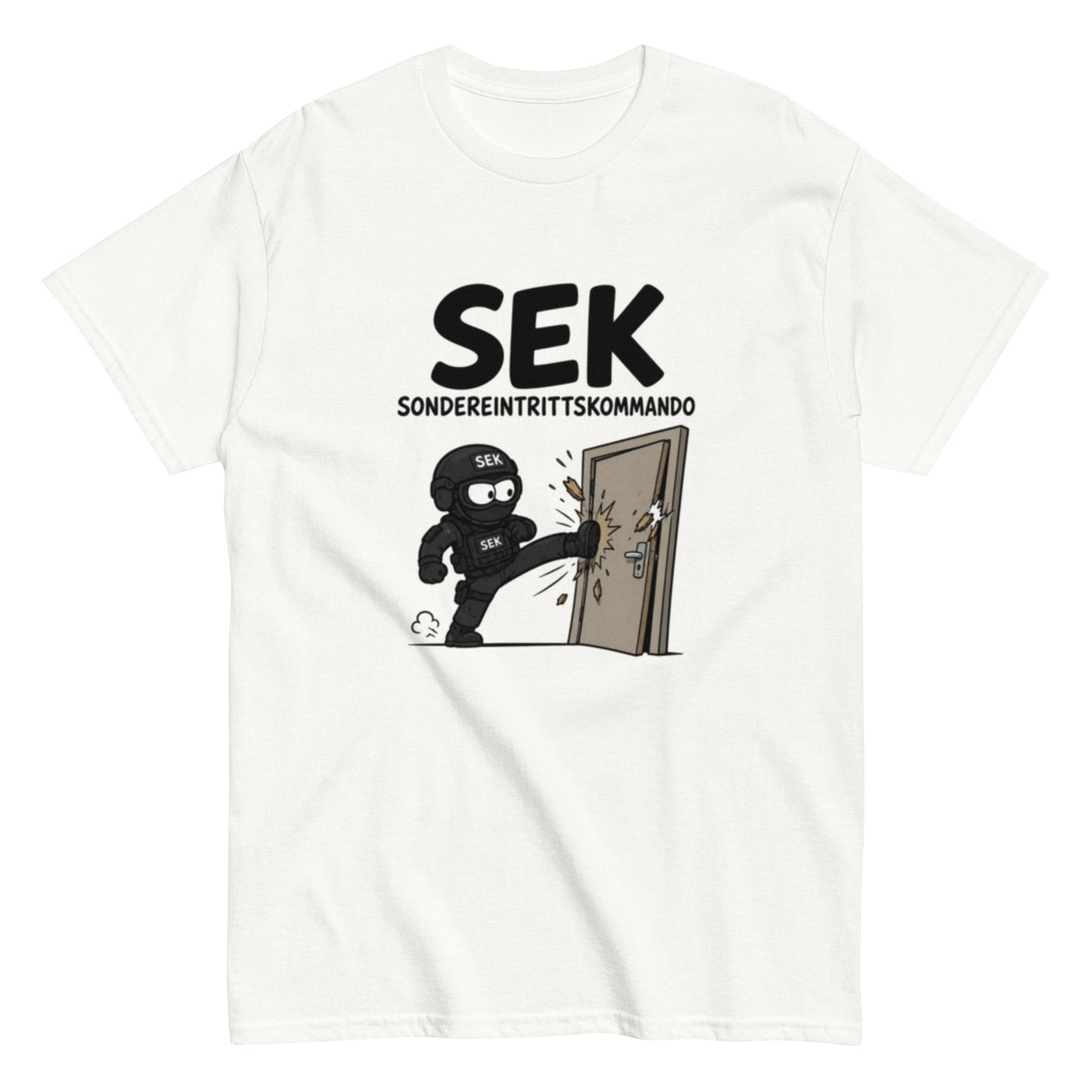 SONDEREINTRITTSKOMMANDO SEK - Lustiges Polizei Herren T-Shirt - SprücheKüche - Druckfrisch & frech