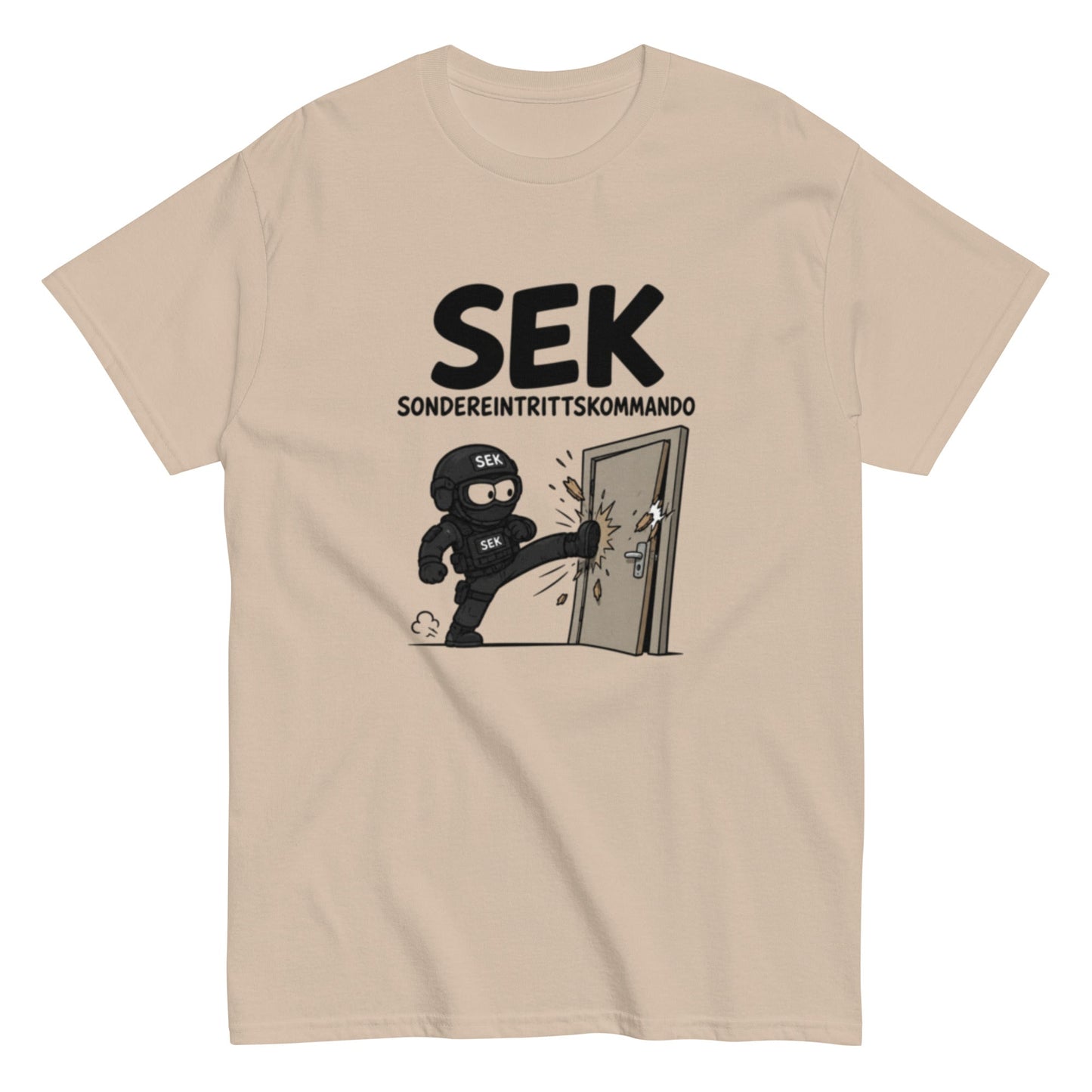 SONDEREINTRITTSKOMMANDO SEK - Lustiges Polizei Herren T-Shirt - SprücheKüche - Druckfrisch & frech