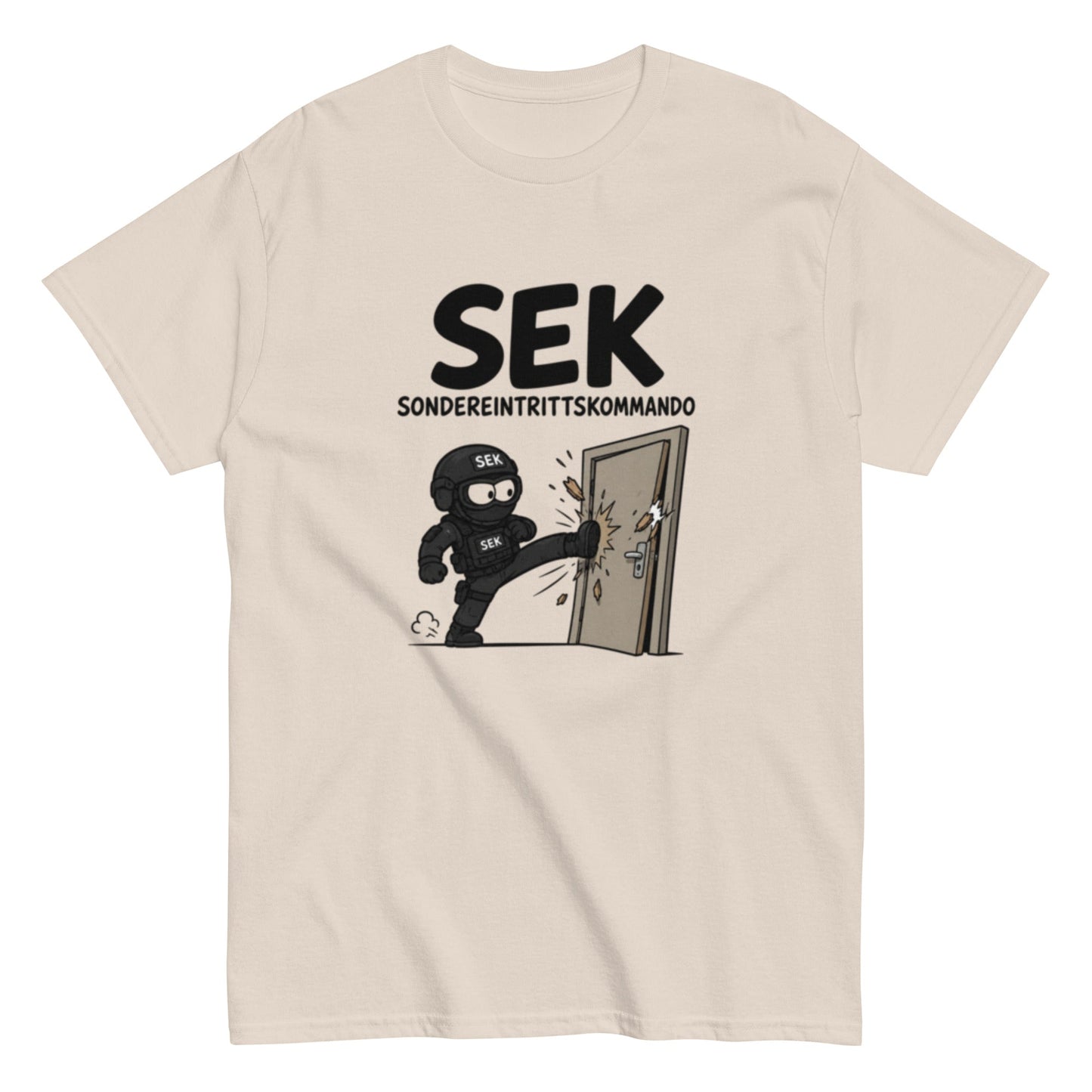 SONDEREINTRITTSKOMMANDO SEK - Lustiges Polizei Herren T-Shirt - SprücheKüche - Druckfrisch & frech