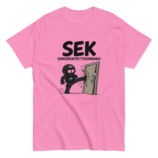 SONDEREINTRITTSKOMMANDO SEK - Lustiges Polizei Herren T-Shirt - SprücheKüche - Druckfrisch & frech