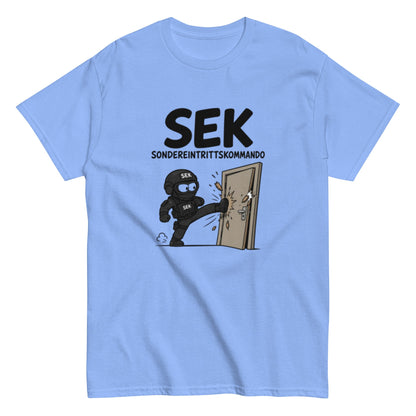 SONDEREINTRITTSKOMMANDO SEK - Lustiges Polizei Herren T-Shirt - SprücheKüche - Druckfrisch & frech