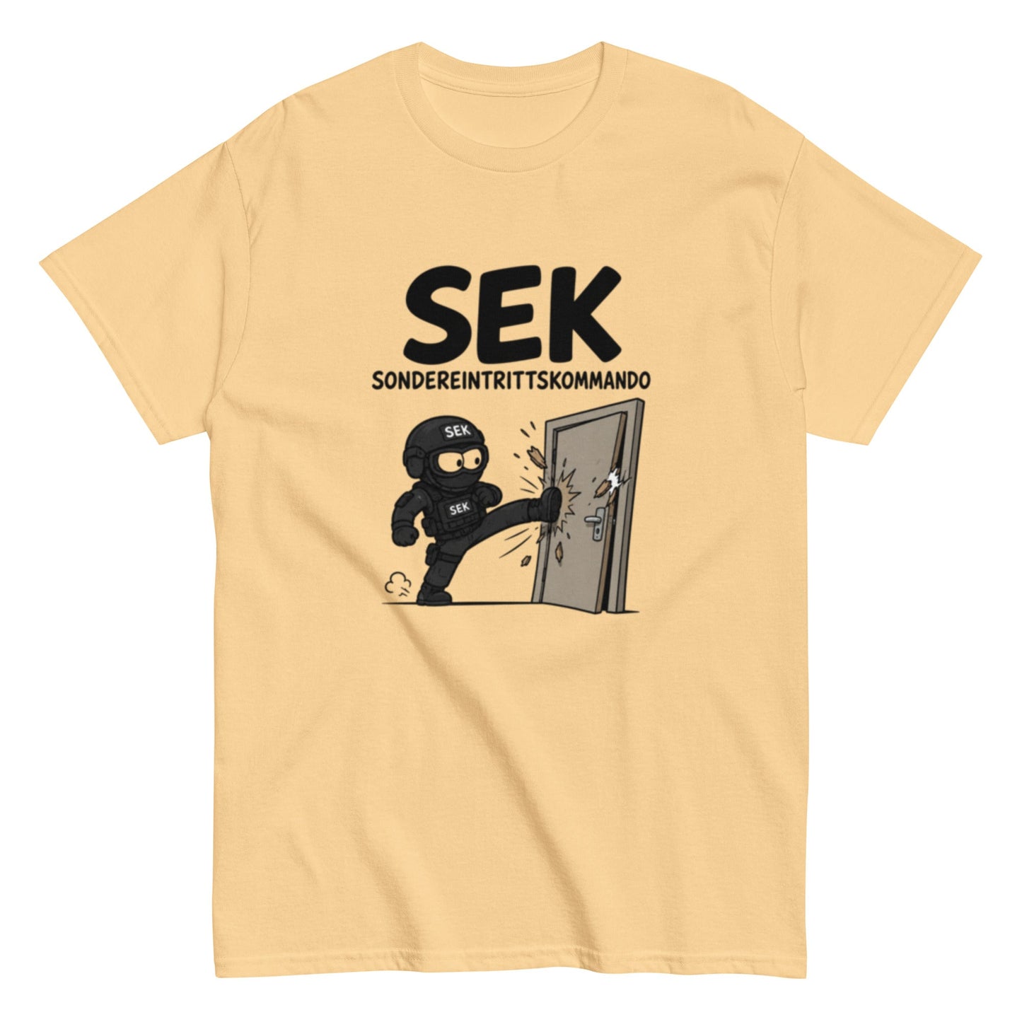 SONDEREINTRITTSKOMMANDO SEK - Lustiges Polizei Herren T-Shirt - SprücheKüche - Druckfrisch & frech