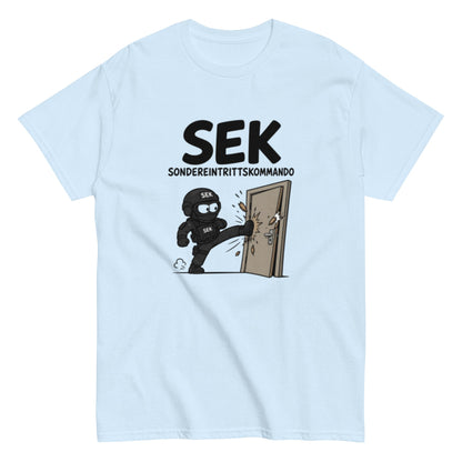SONDEREINTRITTSKOMMANDO SEK - Lustiges Polizei Herren T-Shirt - SprücheKüche - Druckfrisch & frech