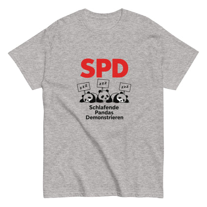 SPD Schlafende Pandas Demonstrieren - Lustiges Unisex T-Shirt - SprücheKüche - Druckfrisch & frech