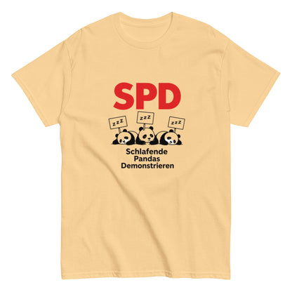 SPD Schlafende Pandas Demonstrieren - Lustiges Unisex T-Shirt - SprücheKüche - Druckfrisch & frech