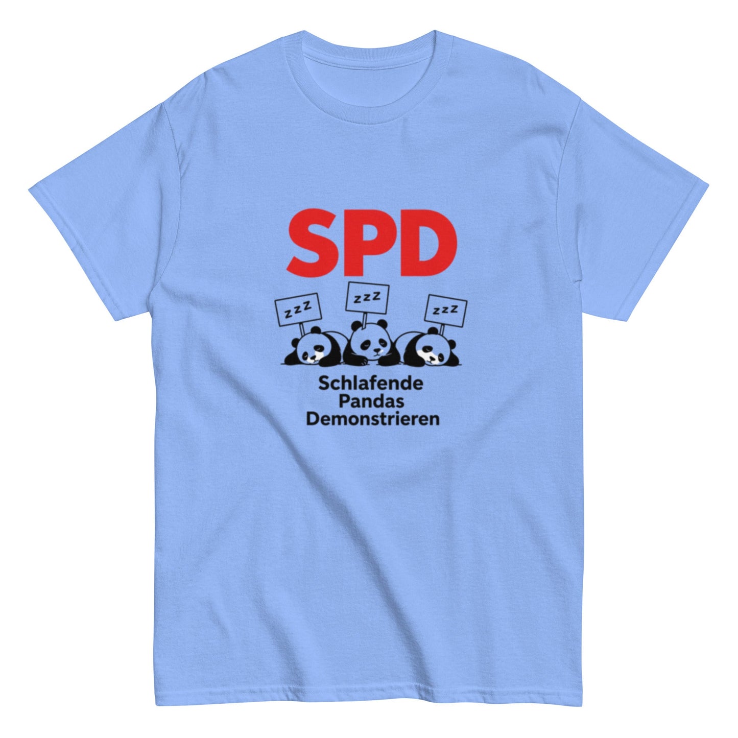 SPD Schlafende Pandas Demonstrieren - Lustiges Unisex T-Shirt - SprücheKüche - Druckfrisch & frech