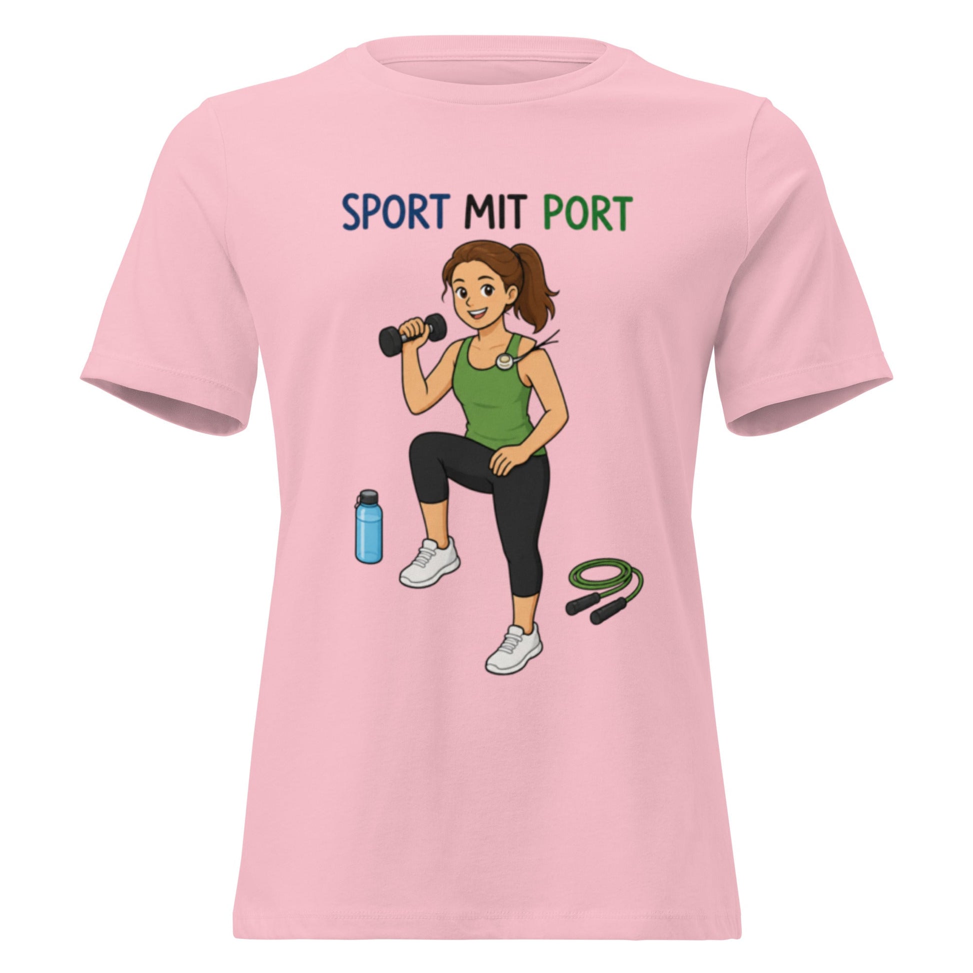 SPORT MIT PORT - Statement Frauen T-Shirt - SprücheKüche - Druckfrisch & frech