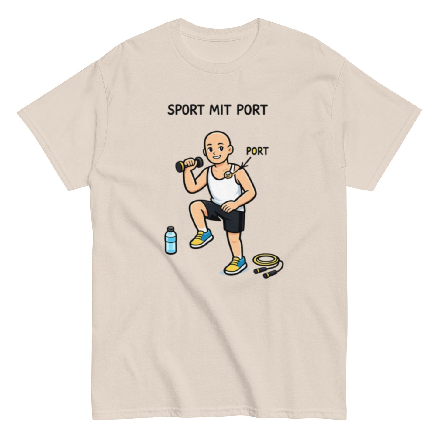 SPORT MIT PORT - Statement Herren T-Shirt - SprücheKüche - Druckfrisch & frech