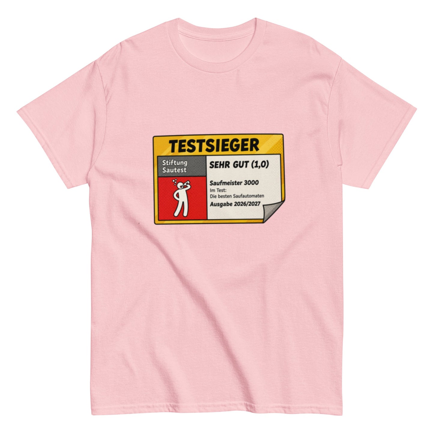TESTSIEGER Shirt – „Saufmeister 3000“ | Lustiges Party & Festival T-Shirt, Herren, Frauen, Unisex T-Shirt - SprücheKüche - Druckfrisch & frech