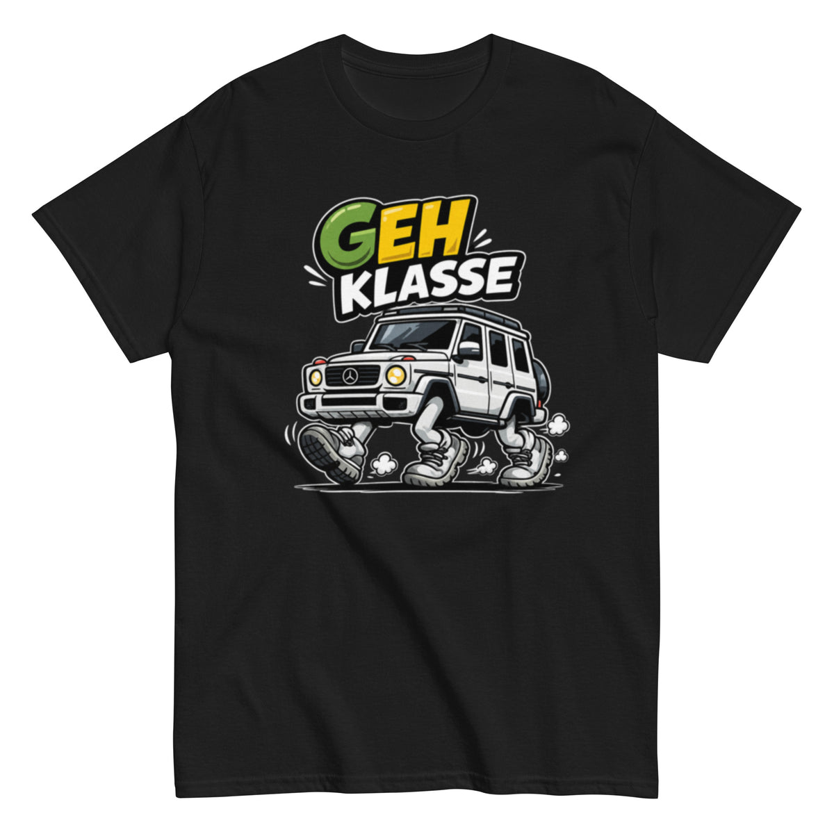 GEH KLASSE lustiges Auto T-Shirt mit humorvollem Statement