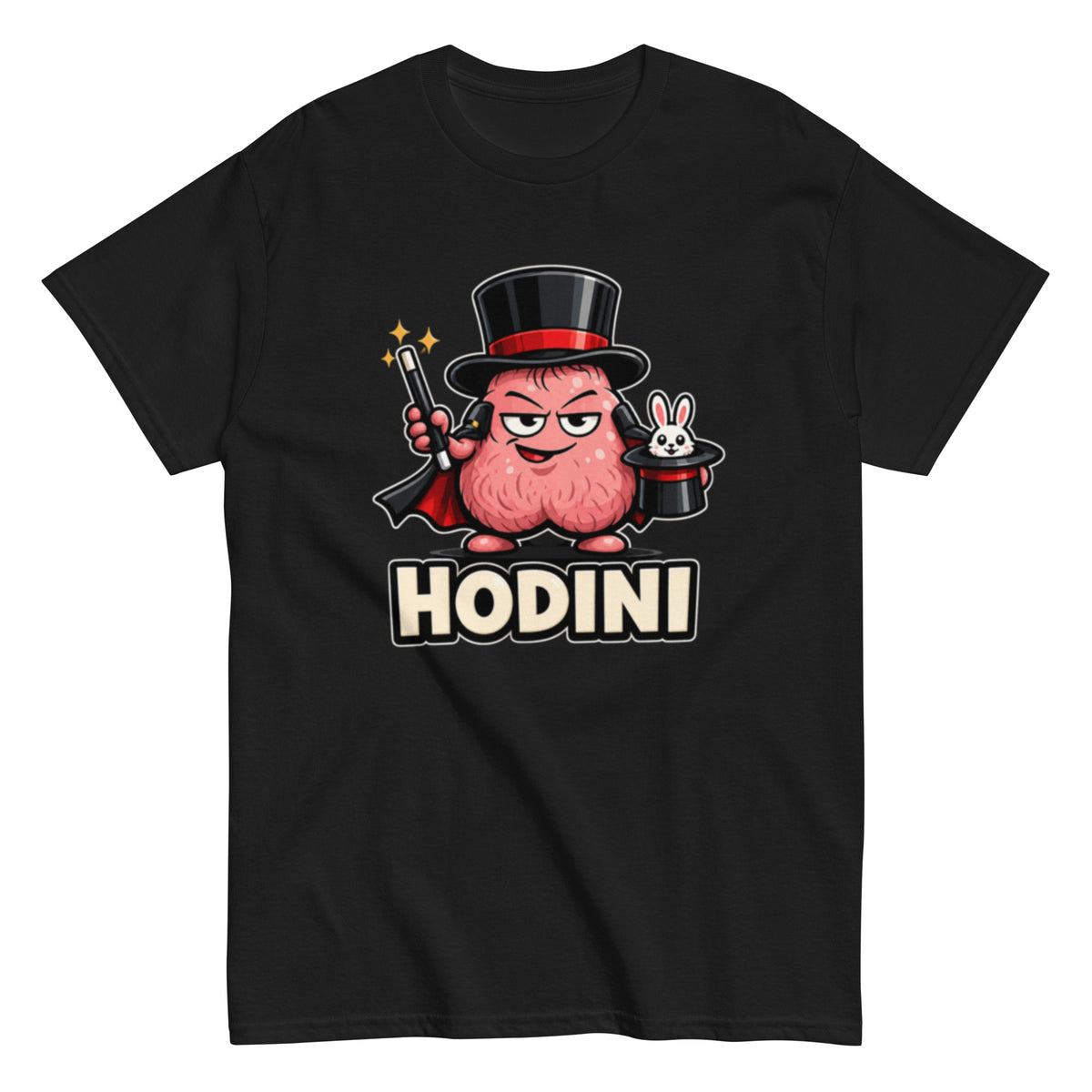 Lustiges Houdini T-Shirt mit Cartoon Zauberer und Magie Motiv
